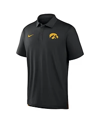 Nike Men's Black Iowa Hawkeyes 2026 Sideline Tour Dri-fit Polo Shirt