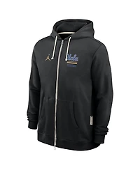 Jordan Men's Black Ucla Bruins 2026 Sideline Standard Issue Dri-fit Full-Zip Hoodie