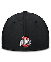 Nike Men's Black Ohio State Buckeyes Game Day Rise Swooshflex Hat