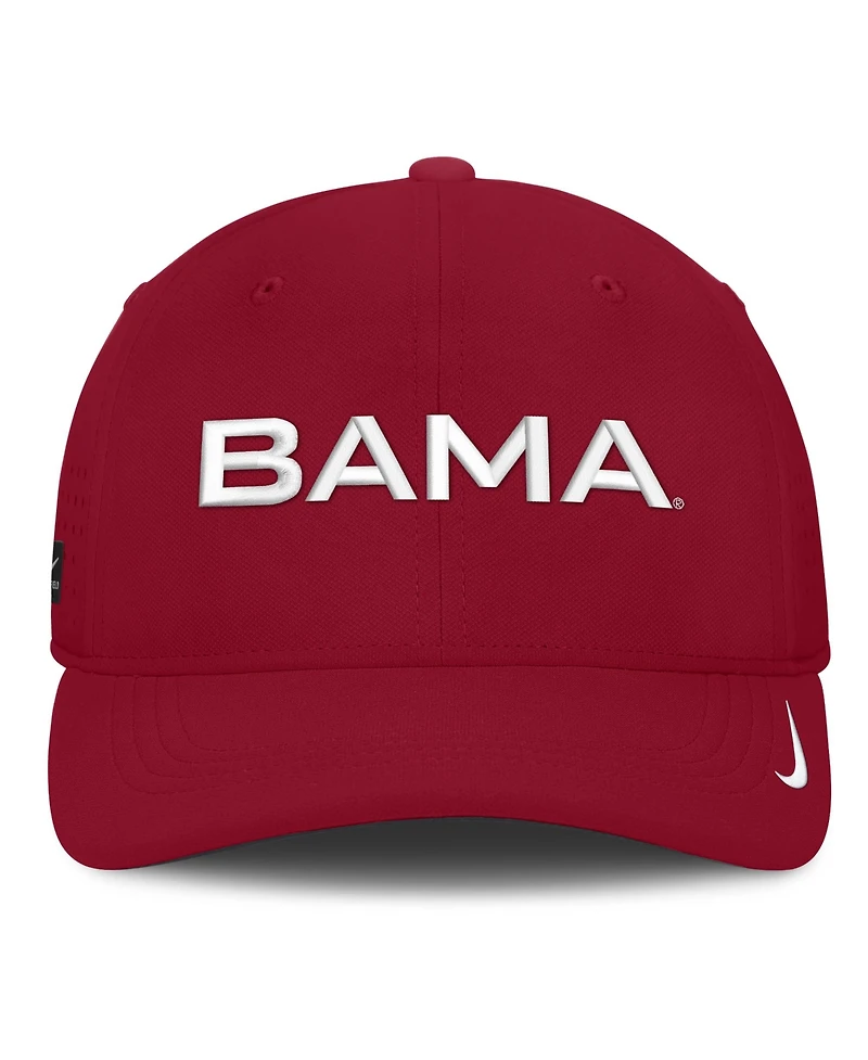 Nike Men's Crimson Alabama Crimson Tide Gameday Aerobill Swooshflex Dri-fit Hat