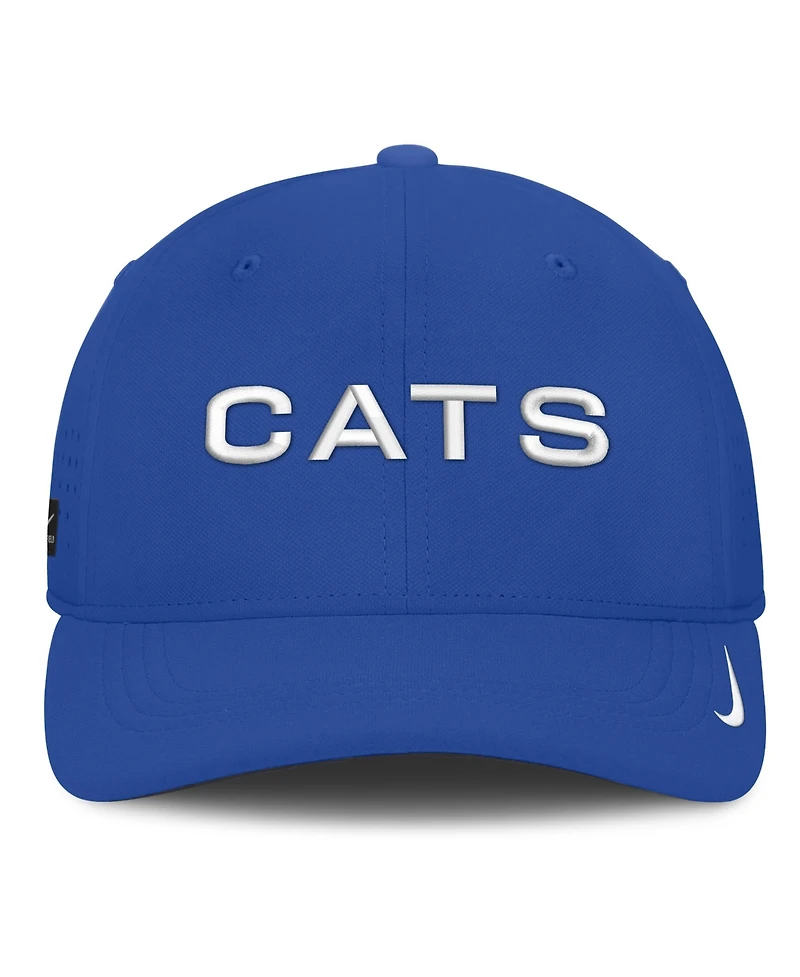 Nike Men's Royal Kentucky Wildcats Gameday Aerobill Swooshflex Dri-fit Hat