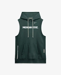 Nike Men's Green Michigan State Spartans 2026 Sideline Sleeveless Dri-fit Hoodie