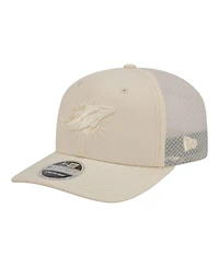New Era Men's Cream Miami Dolphins Color Pack 9SEVENTY Adjustable Hat