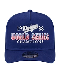 New Era Men's Royal Los Angeles Dodgers 1988 World Series s Throwback 9FIFTY A-Frame Snapback Hat