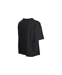 New Era Women's Black Tampa Bay Rays City Connect Throwback Meshback Pinstripe Boxy T-Shirt