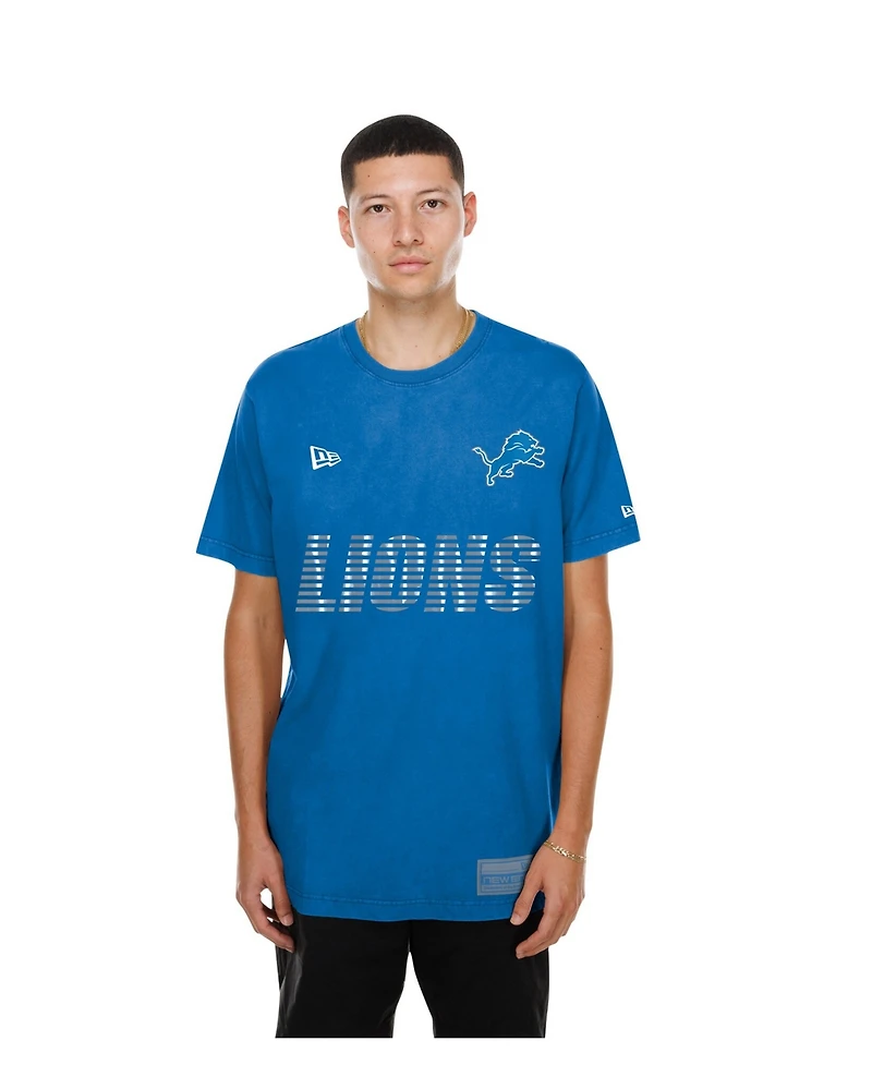 New Era Men's Blue Detroit Lions Match T-Shirt