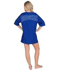 Concepts Sport Women's Royal Los Angeles Dodgers Mosaic Knit Nightdress