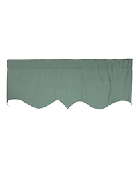 Rlf Home Soft Duck Regal Window Valance 100% Cotton Lined Rod Pocket