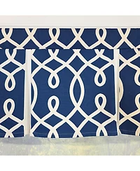Rlf Home Oblique Pleated Window Valance 100% Cotton Rod Pocket