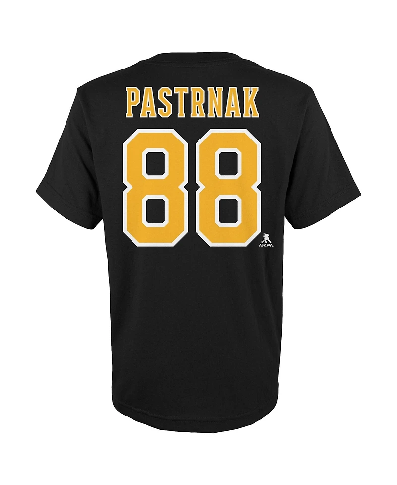 Outerstuff Big Boys and Girls David Pastrnak Black Boston Bruins Player Name Number T-Shirt