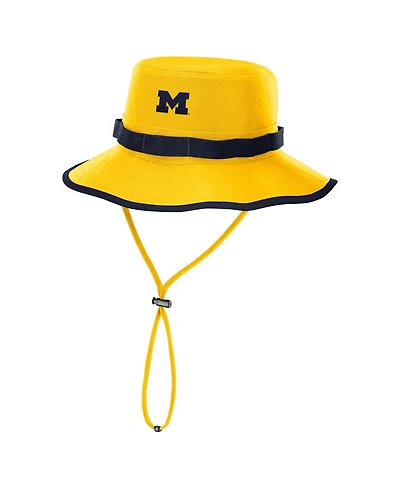 Jordan Men's Gold Michigan Wolverines 2026 Sideline Apex Boonie Bucket Hat