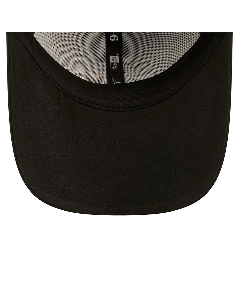 New Era Men's Black Detroit Lions Core Team 9FORTY Adjustable Hat