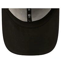 New Era Men's Black Detroit Lions Core Team 9FORTY Adjustable Hat