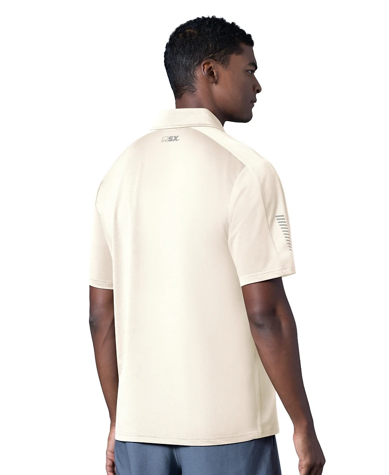 Msx by Michael Strahan Men's Cream Philadelphia Eagles Tournament Polo Shirt