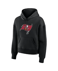 Fanatics Women's Black Tampa Bay Buccaneers Relaxed High Hip Essential Legacy Hoodie