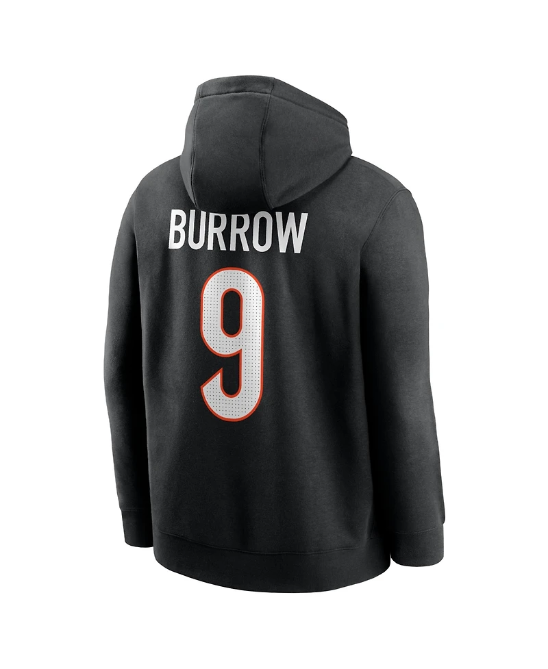 Nike Men's Joe Burrow Black Cincinnati Bengals Name Number Hoodie