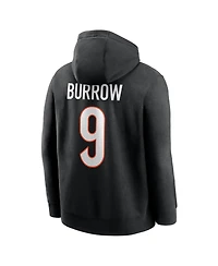 Nike Men's Joe Burrow Black Cincinnati Bengals Name Number Hoodie