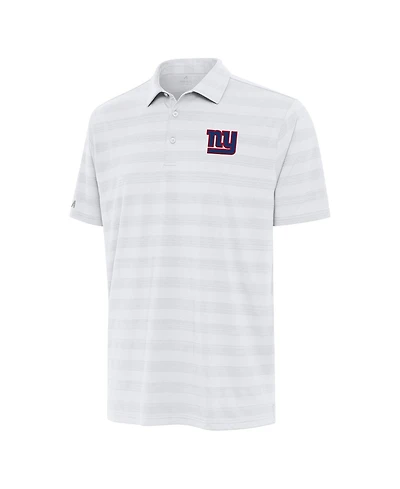 Antigua Men's White New York Giants Tunnel Polo Shirt