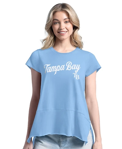 Margaritaville Women's Light Blue Tampa Bay Rays Gametime is Paradise T-Shirt