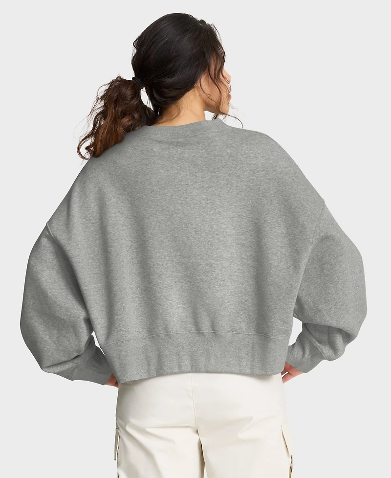 Nike Women's Heather Gray Oregon Ducks Oversized Phoenix Arch Pullover Sweatshirt