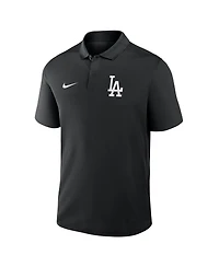 Nike Men's Black Los Angeles Dodgers Dri-fit Victory Polo Shirt