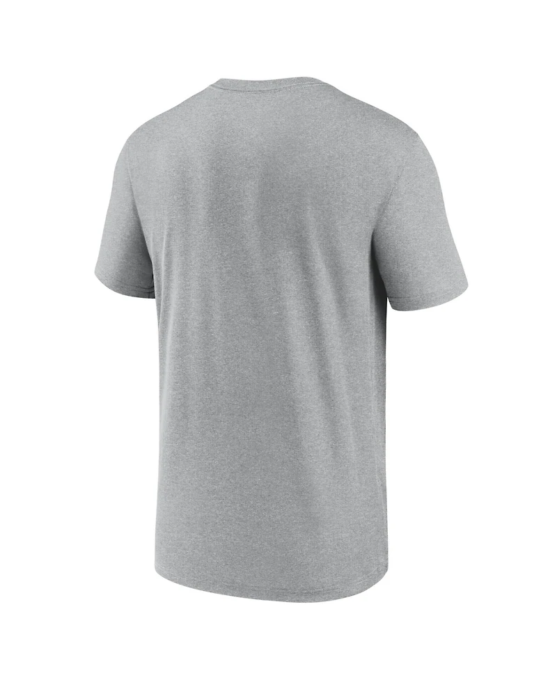 Nike Men's Heather Gray Dallas Cowboys Primetime Legend Wordmark Dri-fit T-Shirt
