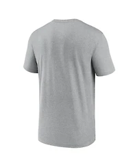 Nike Men's Heather Gray Dallas Cowboys Primetime Legend Wordmark Dri-fit T-Shirt