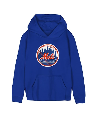 Outerstuff Preschool Royal New York Mets Primary Logo Fleece Hoodie
