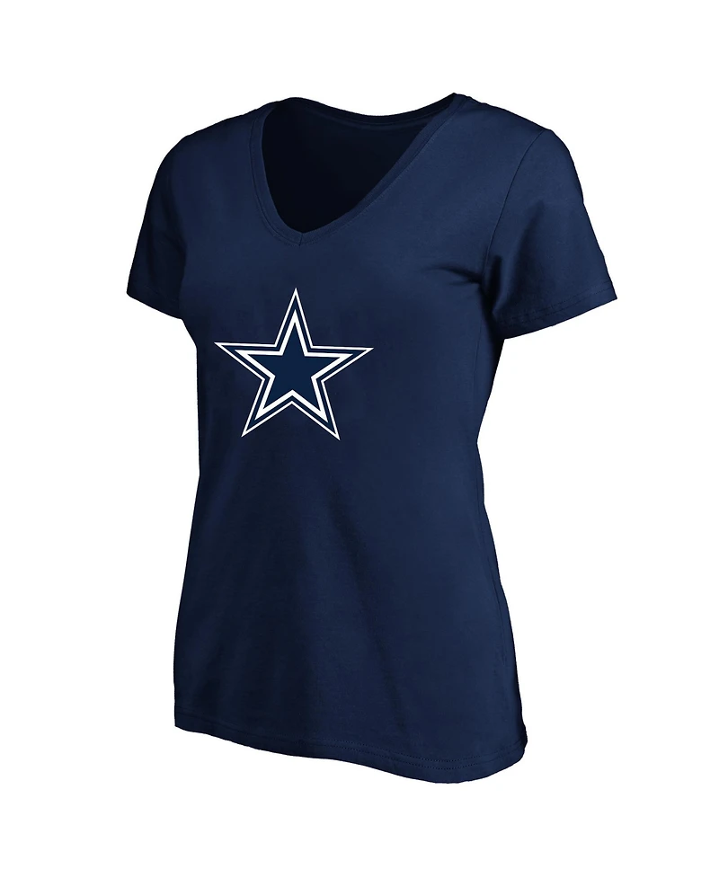 Fanatics Women's George Pickens Navy Dallas Cowboys Plus Name Number V-Neck T-Shirt