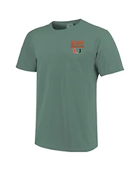 Image One Men's Green Miami Hurricanes America's Team T-Shirt