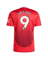 Adidas Men's Rasmus Højlund Red Manchester United 2024/25 Home Replica Player Jersey