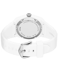 Fossil Men's Everett Three-Hand White Silicone Watch 42mm