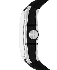 Fossil Men's Machine X1 Automatic Black Silicone Watch 44mm