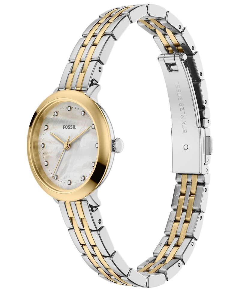 Fossil Women's Heidi Three-Hand Two-Tone Stainless Steel Watch 26mm