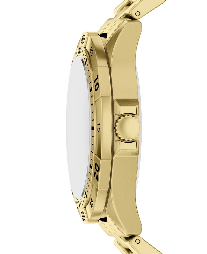 Fossil Men's Garrett Multi-Function Gold-Tone Stainless Steel Watch 44mm