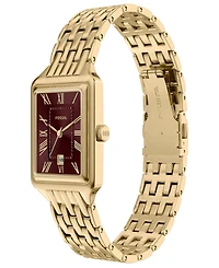 Fossil Women's Raquel Three-Hand Date Gold-Tone Stainless Steel Watch 23mm