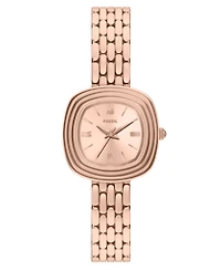 Fossil Women's Genevive Three-Hand Rose Gold-Tone Stainless Steel Watch 30mm