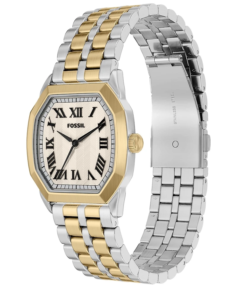 Fossil Men's Harlow Three-Hand Two-Tone Stainless Steel Watch 33mm