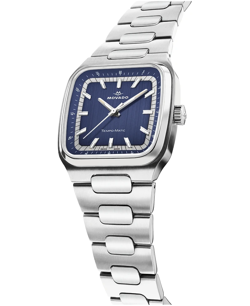 Movado Men's Tempomatic Swiss Automatic Stainless Steel Watch 37mm