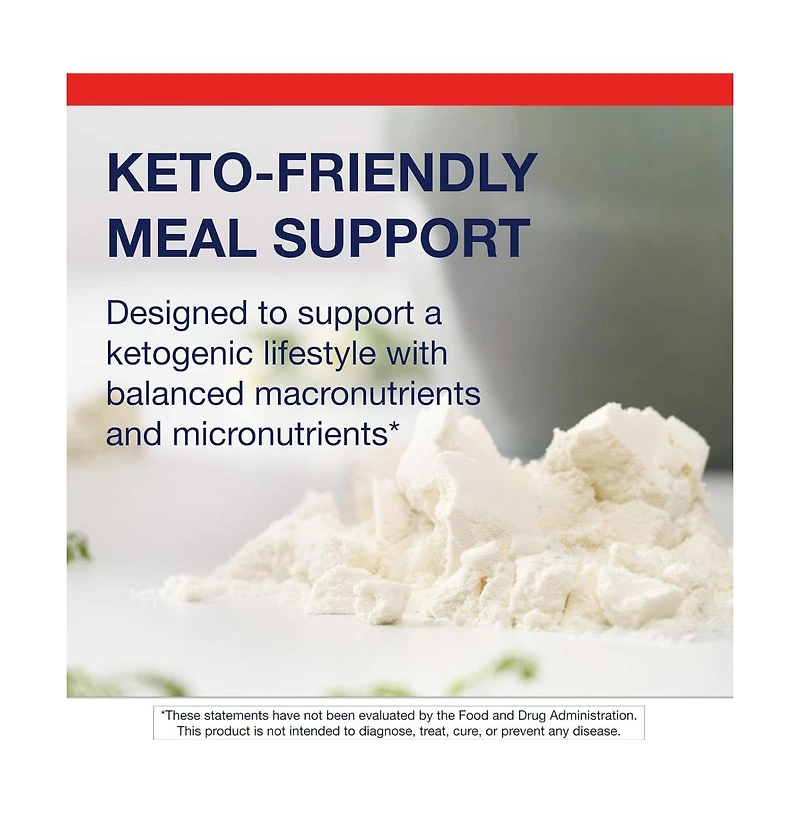 Metagenics Ketogenic Shake Keto Protein Powder Low Carb, Sugar Free, Gluten Free Meal Replacement 25 Vitamins and Minerals Vanilla 14 Servings