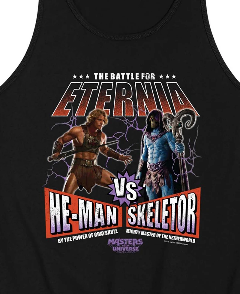Airwaves Men's Masters Of The Universe He-Man Vs Skeletor Graphic Tank Top
