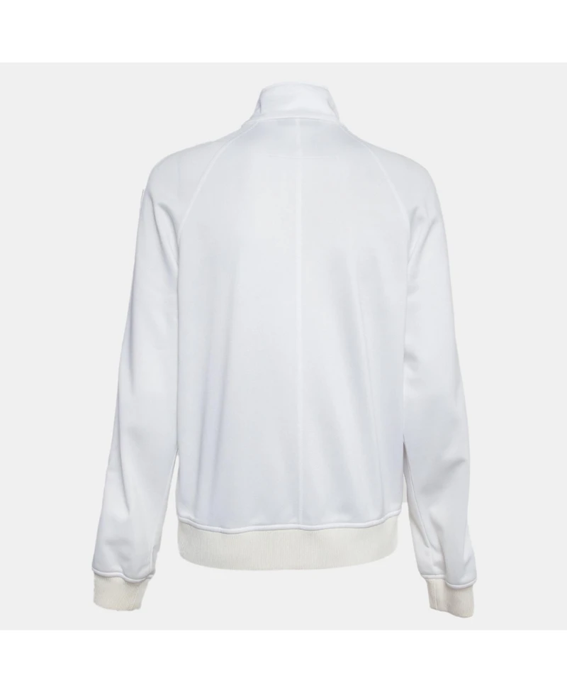Pre-Owned Givenchy Women's Metallic Logo Print Jersey Jacket