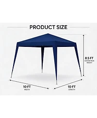 gaomon 10x10 ft Pop-Up Canopy Tent with Slant Legs, Waterproof and Uv Protection