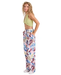 Volcom Women's Pull-On Wide-Leg Swim Cover-Up Pants