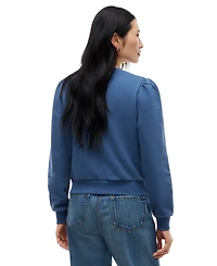 Tommy Hilfiger Women's Puff-Sleeve Script Sweatshirt