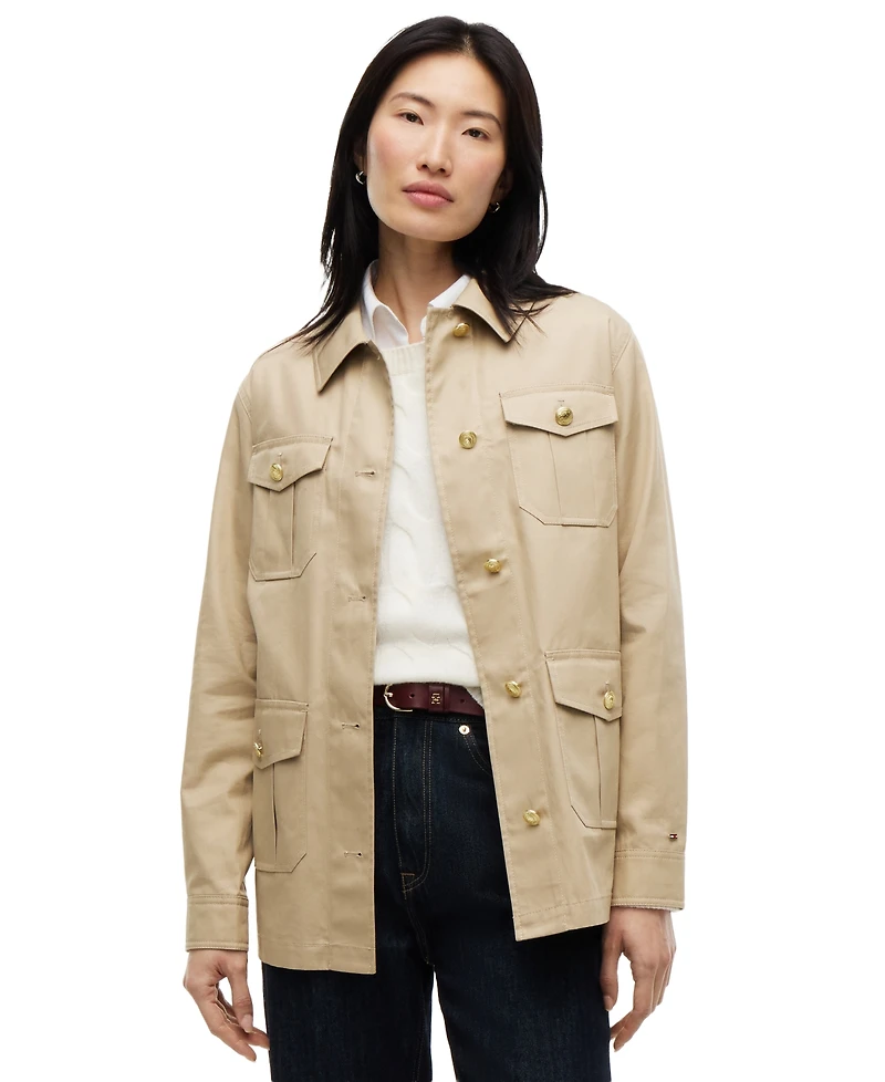 Tommy Hilfiger Women's Collared Utility Field Jacket