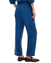 Tommy Hilfiger Women's Chambray Tapered Pants