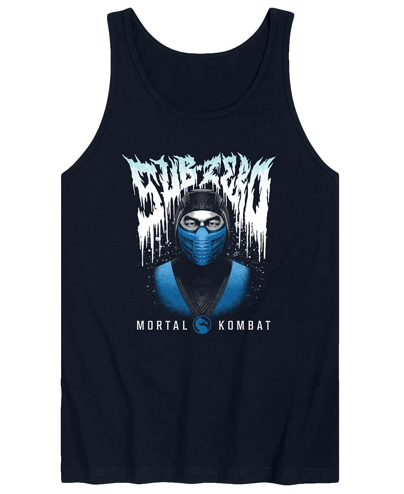 Airwaves Men's Mortal Kombat Sub Zero Metal Graphic Tank Top