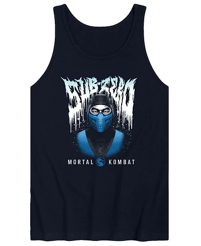 Airwaves Men's Mortal Kombat Sub Zero Metal Graphic Tank Top