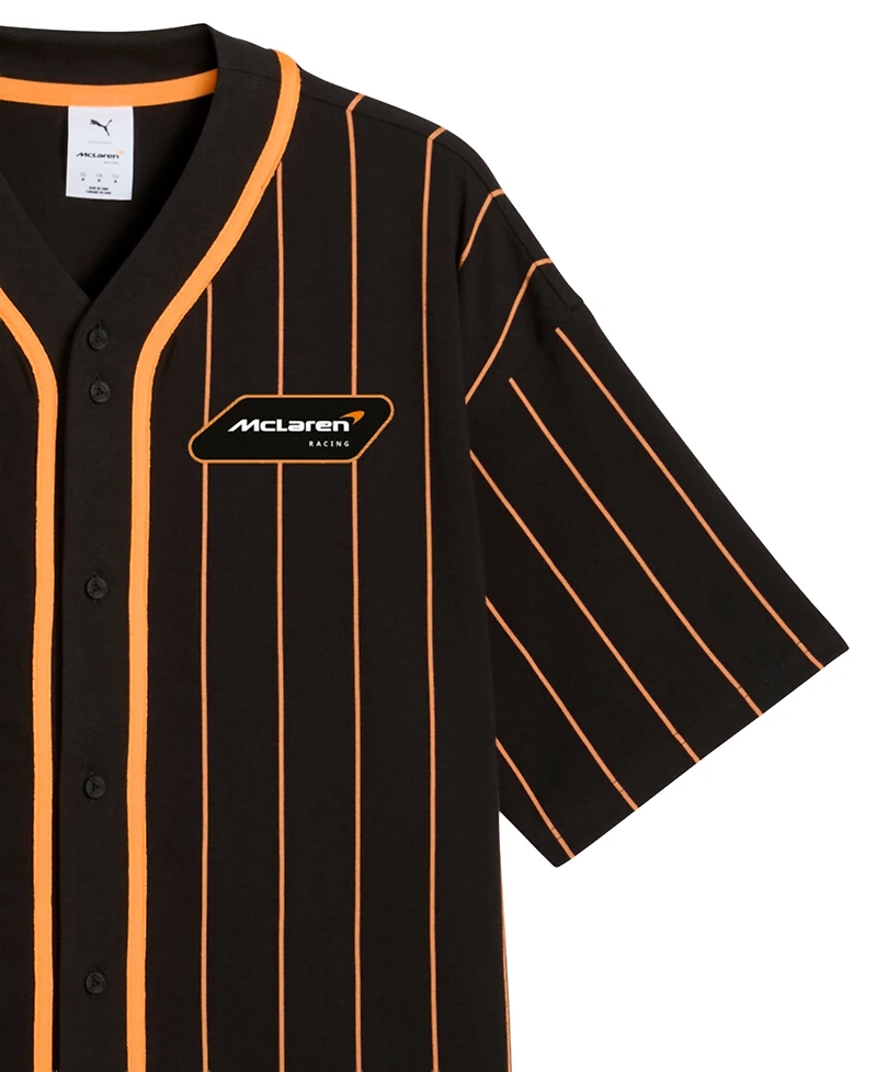 Puma Men's McLaren Baseball Jersey V-Neck T-Shirt
